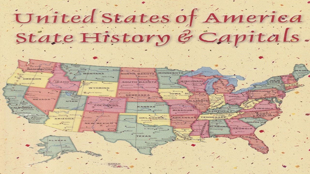 United States of America State History & Capitals backdrop