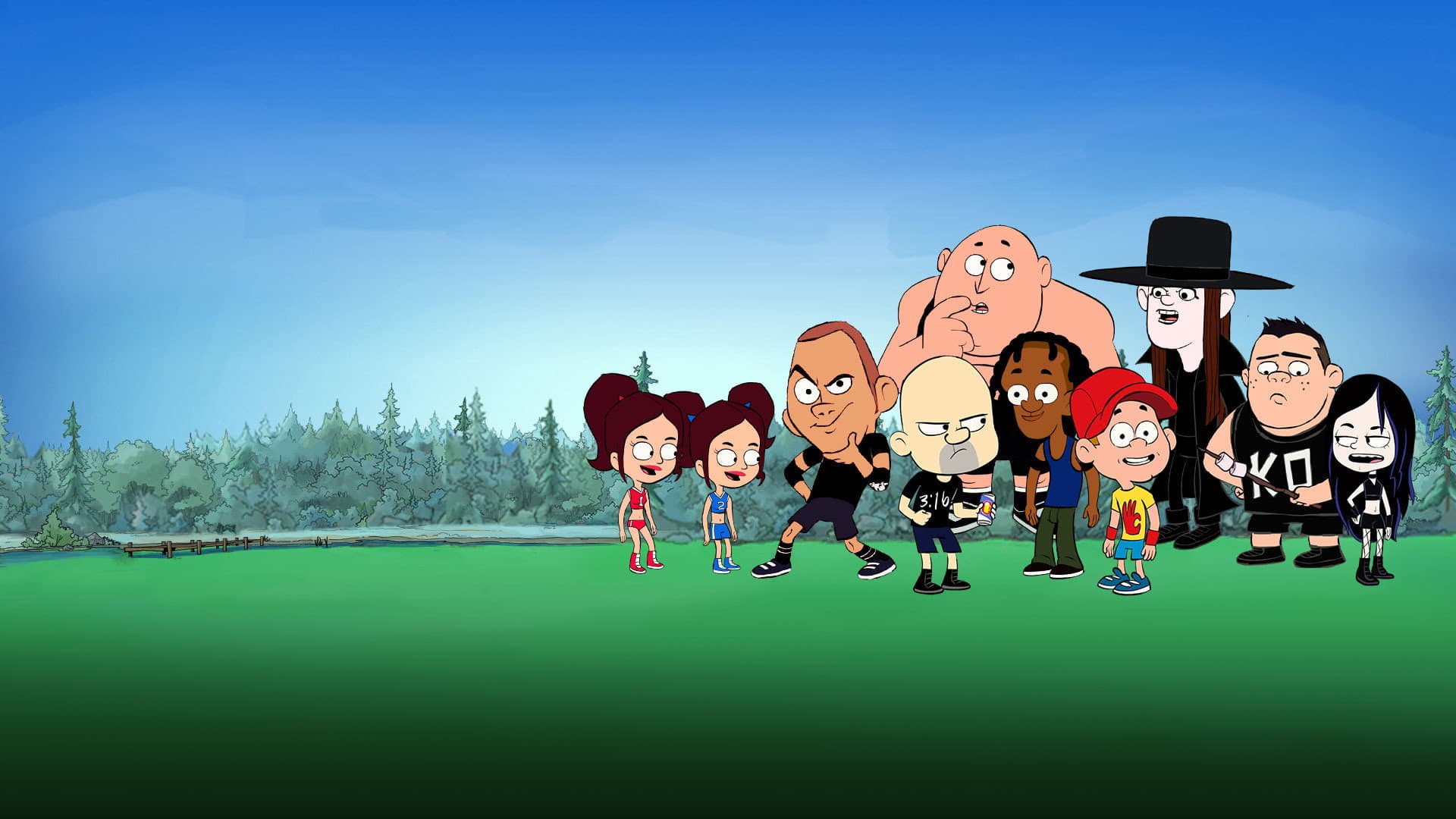 Camp WWE backdrop