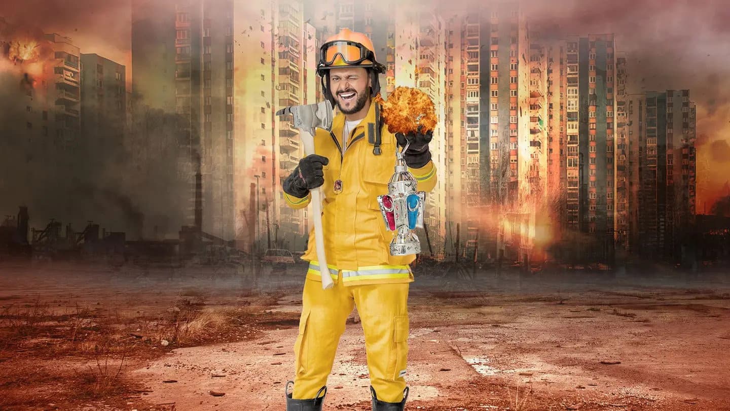 Ramez is Playing With Fire backdrop